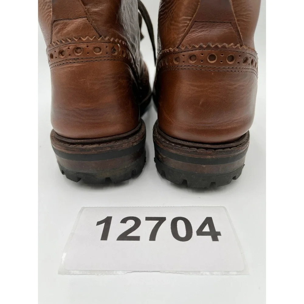 Allen Edmonds Dalton Boots Mens 11.5 D Brown Good Weatherproof Leather Wingtip